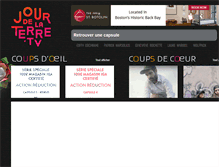 Tablet Screenshot of jourdelaterre.tv